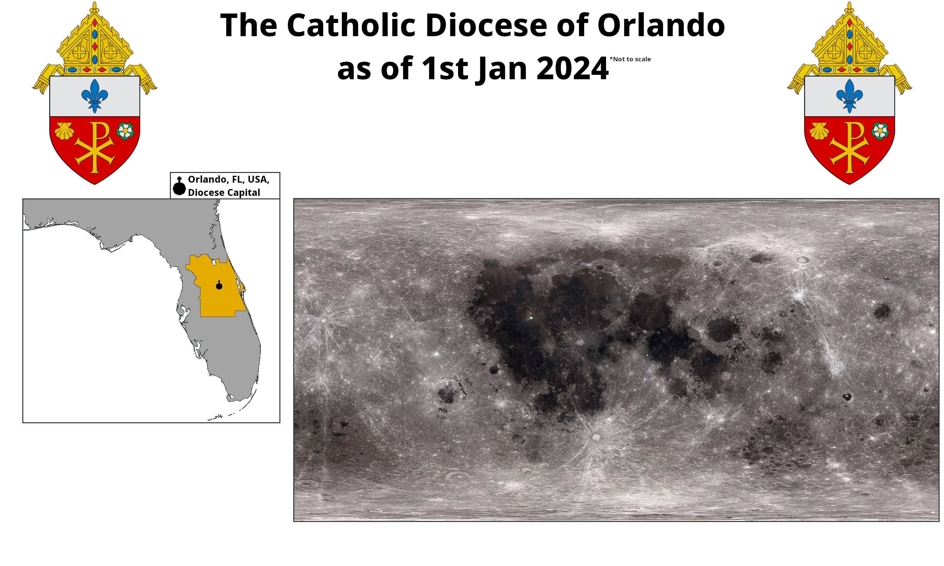 Map of Orlando Diocese